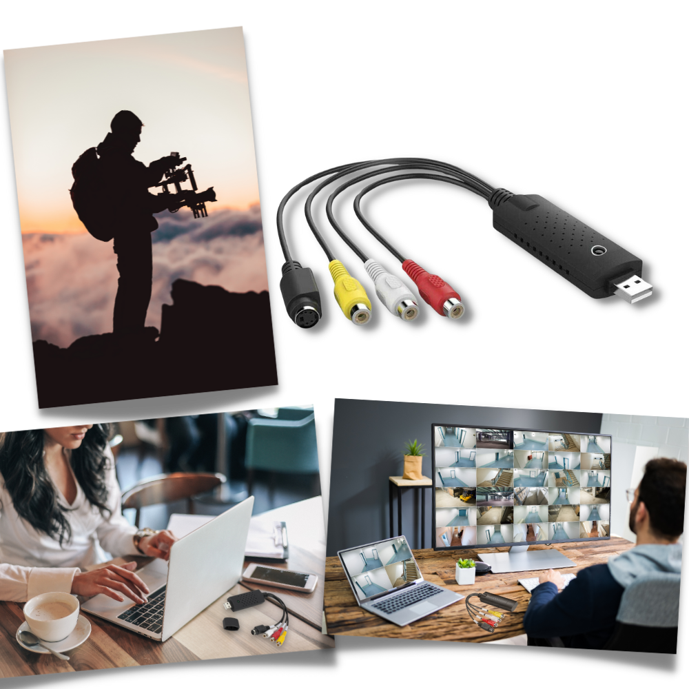 USB 2.0 Adapter TV DVD VHS DVR - Ozerty