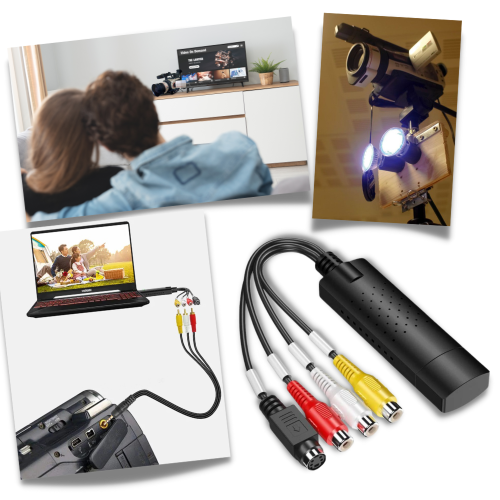 USB 2.0 Adapter TV DVD VHS DVR - Ozerty