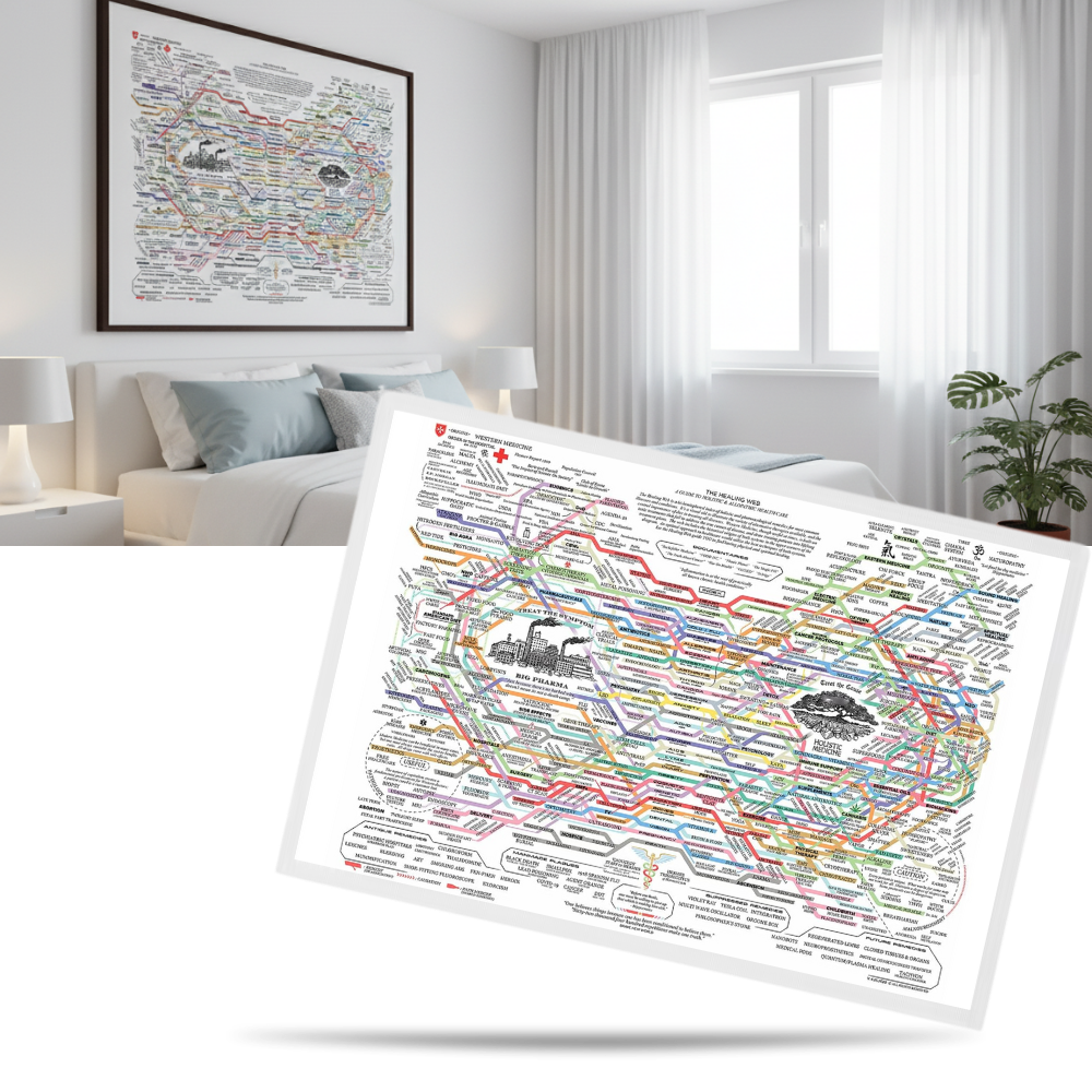 Helande Nätverket Komplett Naturläkemedelsaffisch - Ozerty