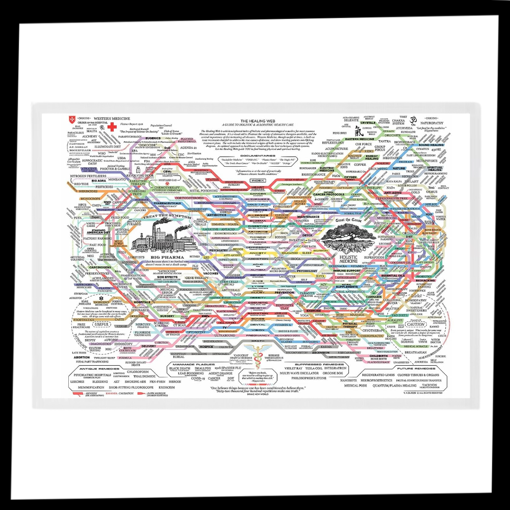 Helande Nätverket Komplett Naturläkemedelsaffisch - Ozerty