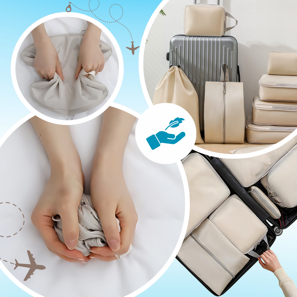 Zip Kompressions Bagageorganiserar - Ozerty