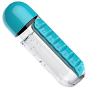 Vattenflaska i plast med tabletthållare - Ozerty