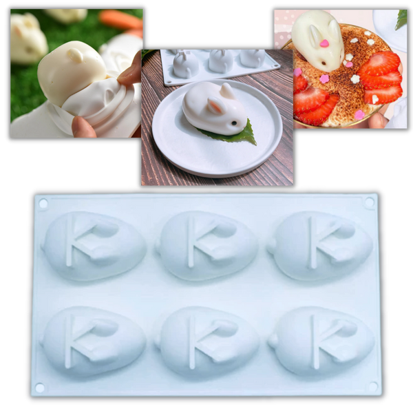 Mini kanin silikonform - Ozerty