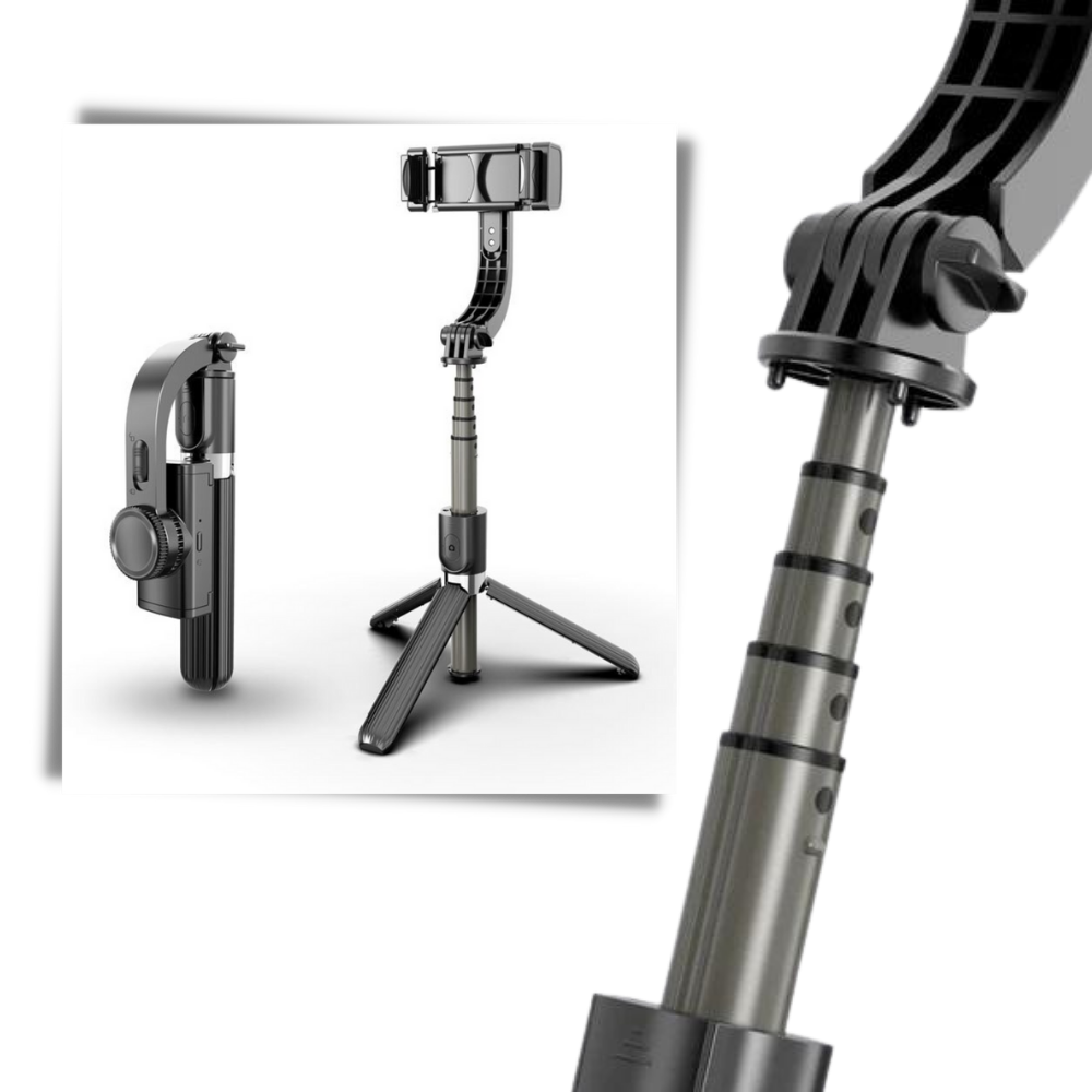 3-in-1 Selfie stick with gimbal stabilizer 