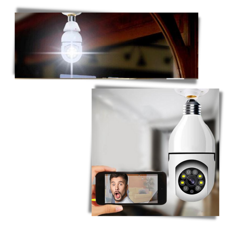 Smart glödlampa med kamera - Ozerty