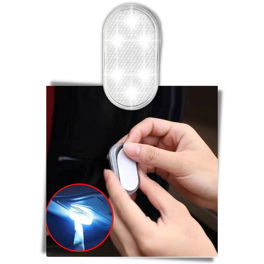 Trådlös LED lampa med sensor för bil - Ozerty