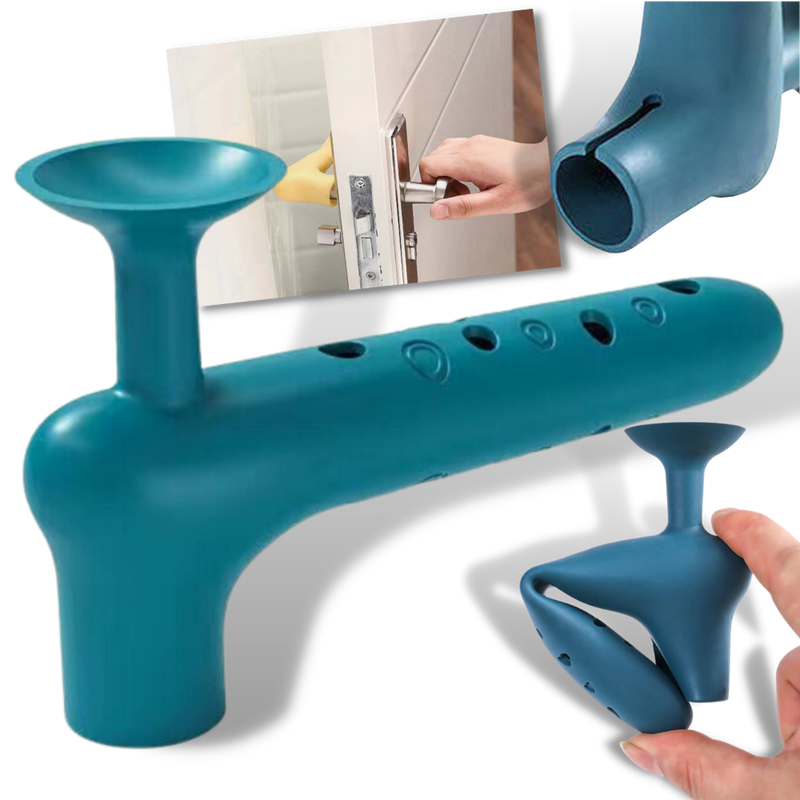 2-pack skyddande silikonskydd för dörrhandtag - Ozerty