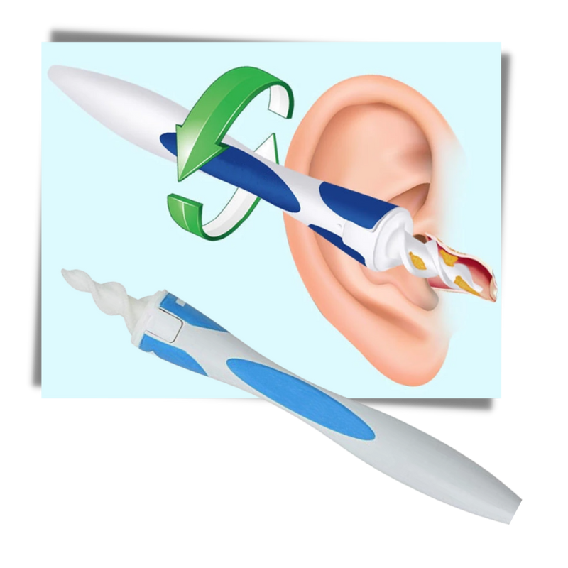 Spiral öronrengörare i silikon - Ozerty