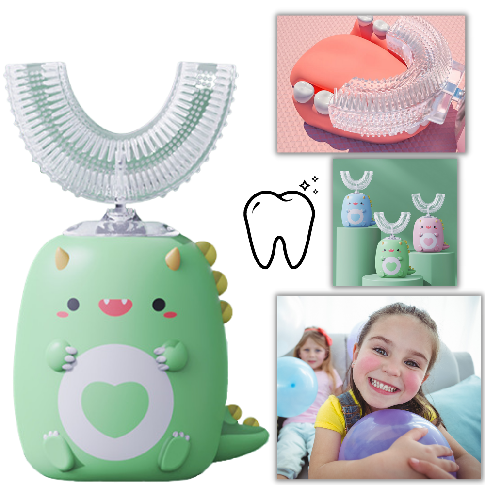 Elektrisk u-formad tandborste för barn