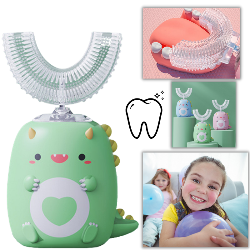 Elektrisk u-formad tandborste för barn