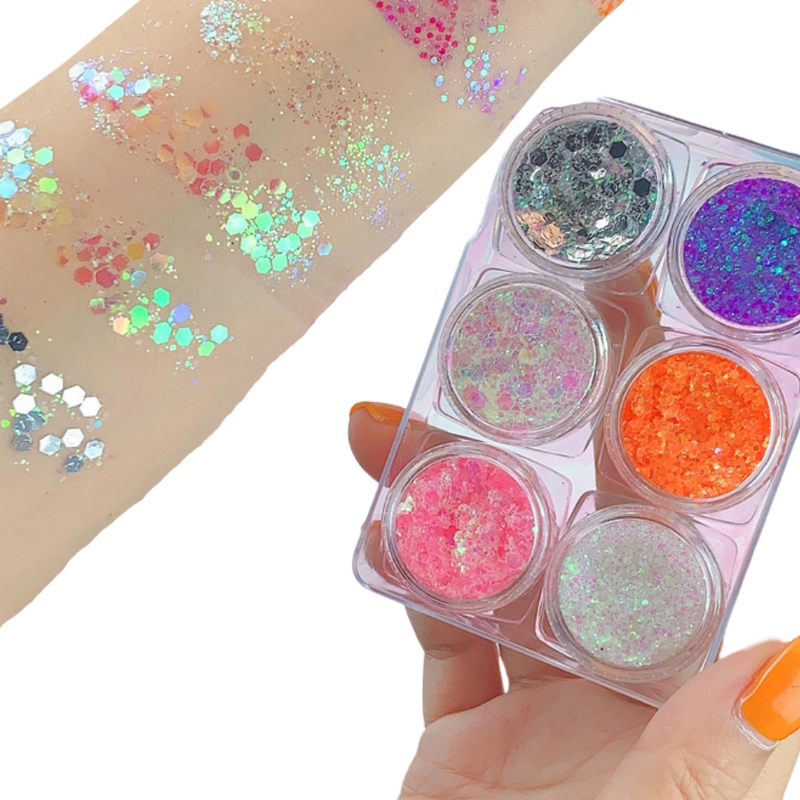 Set med glitter för ansikte och kropp