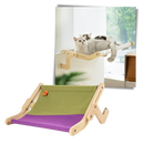 Fönsterstol i trä för katter - Ozerty