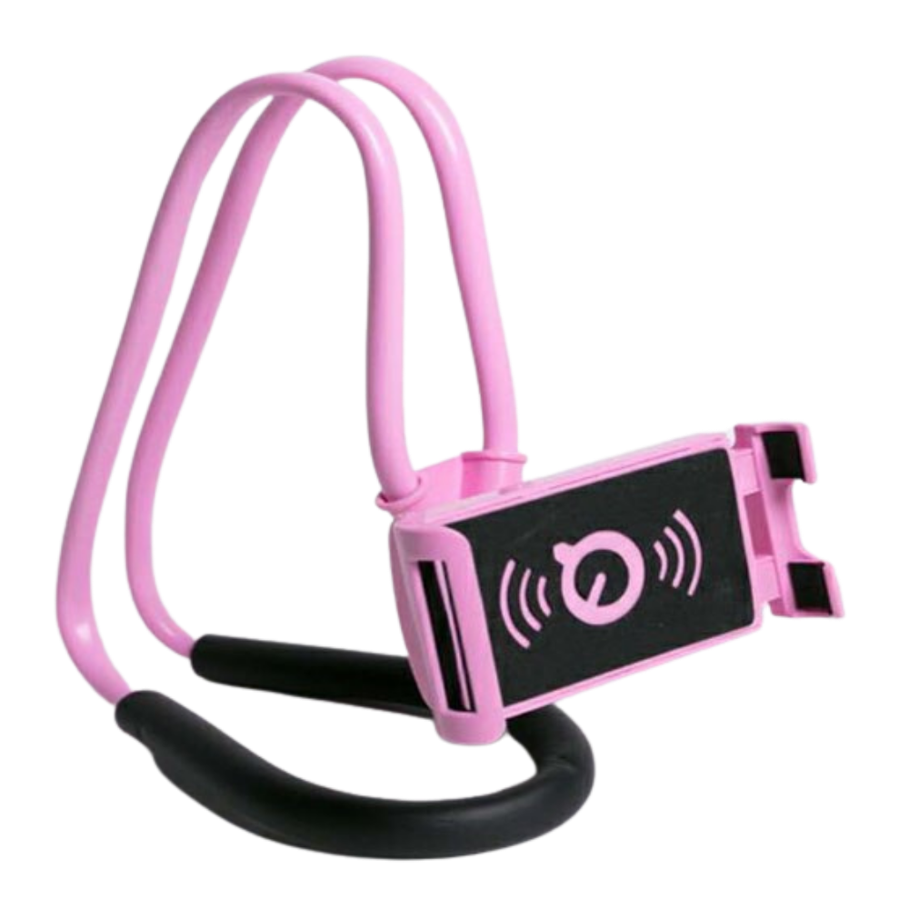 Phone holder with headrest
