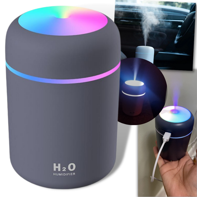 Mini luftfuktare och diffusor med aromaterapi - Ozerty