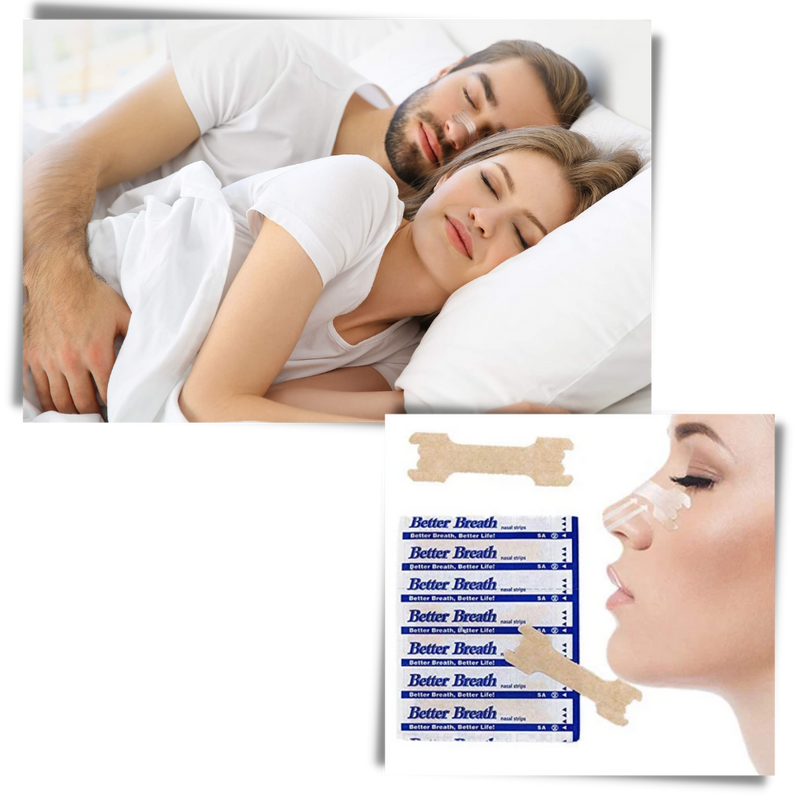 100-pack näsremsor mot snarkning - Ozerty