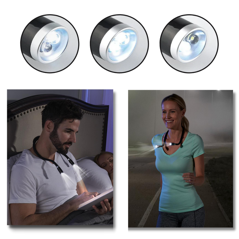 LED-läslampa för nacken - Ozerty