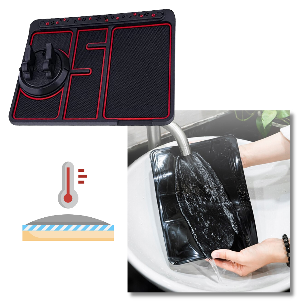 Glidfri pad och telefonhållare för bil - Ozerty