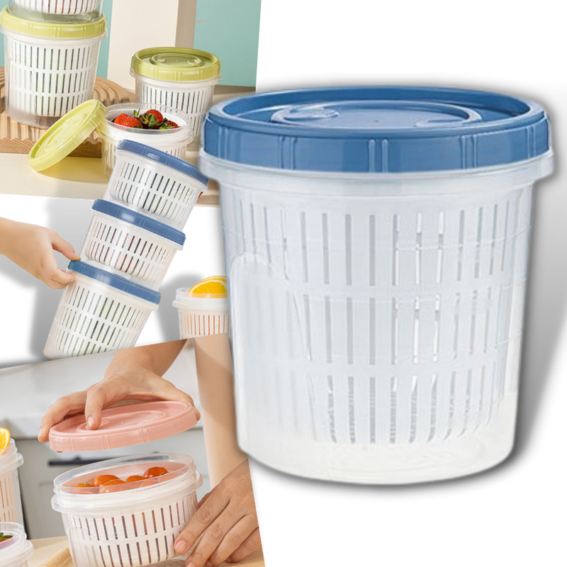 Matbehållare med dränering - Ozerty