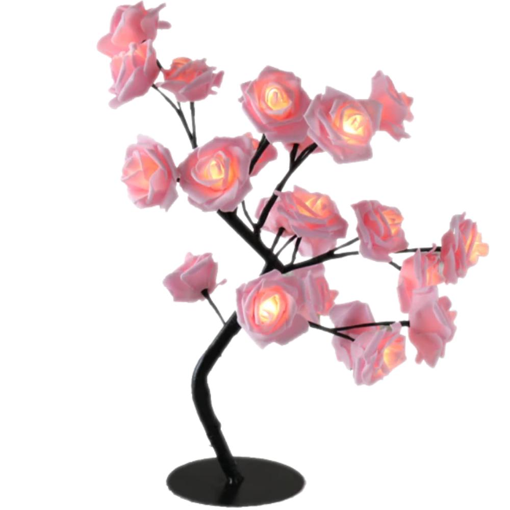 Ljuvlig lampa med rosenträd