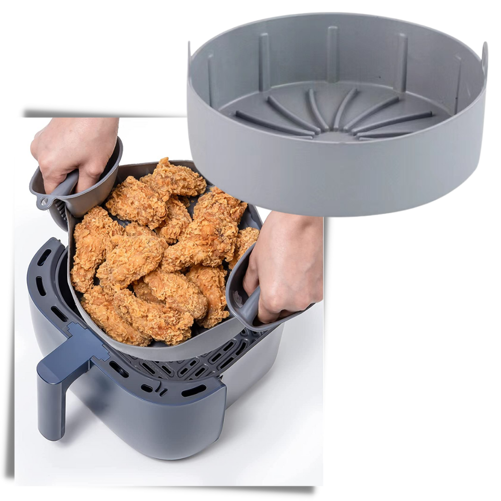 Återanvändbart underlägg av silikon för air fryer - Ozerty