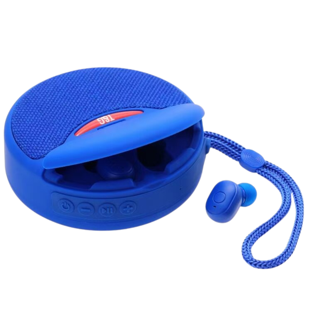 Wireless bluetooth speaker with headphones