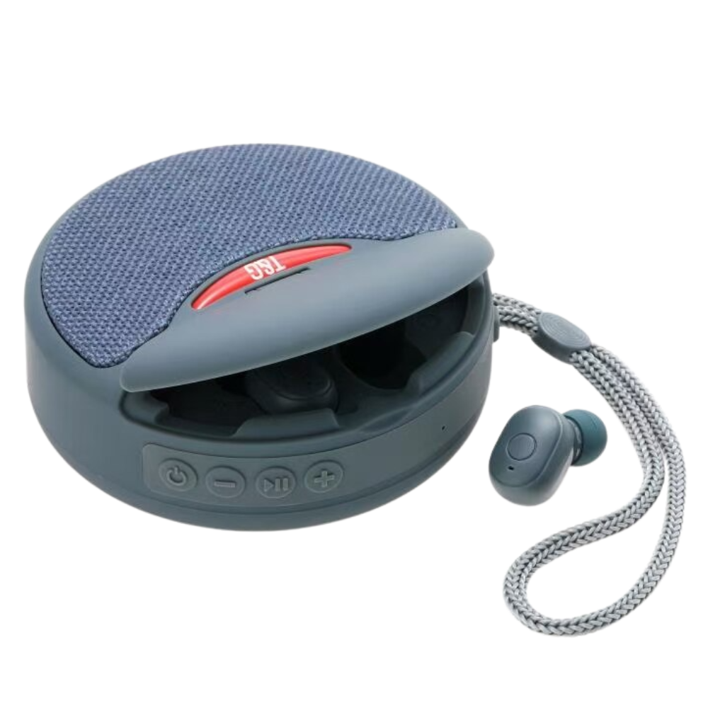 Wireless bluetooth speaker with headphones