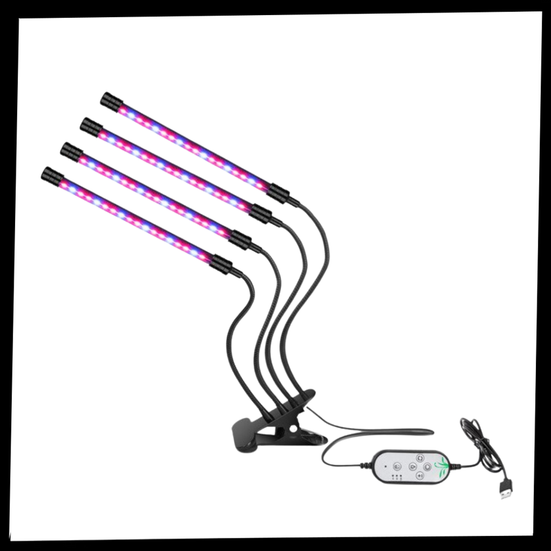 LED USB-växtbelysning för inomhusbruk 4-lampor - Ozerty