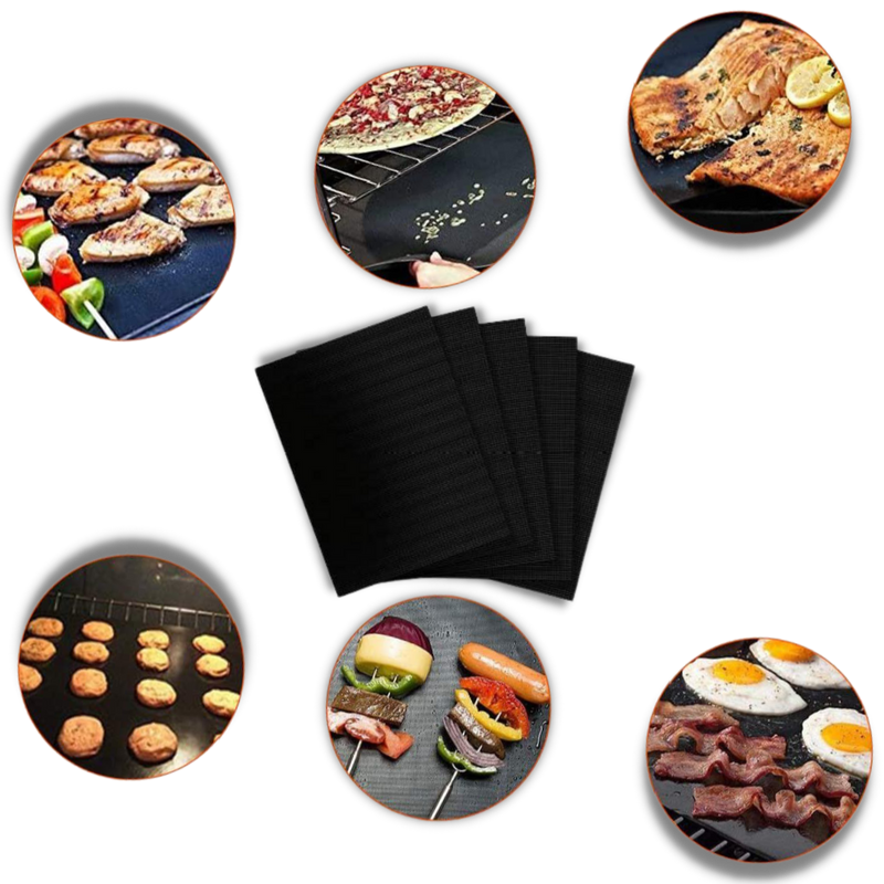 5st Premium Non Stick BBQ Grillmatta - Ozerty