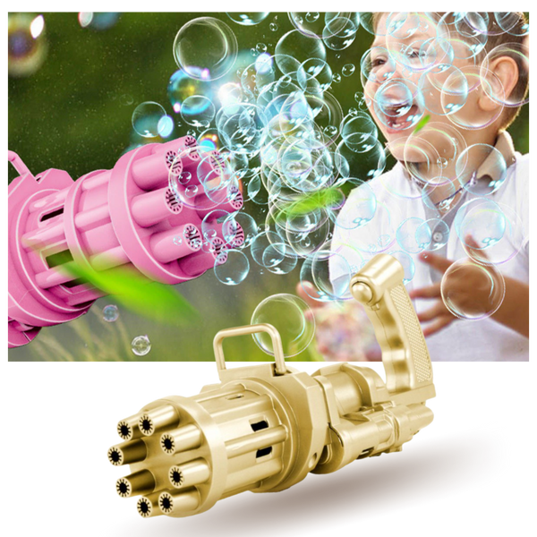 Automatic top bubble gun