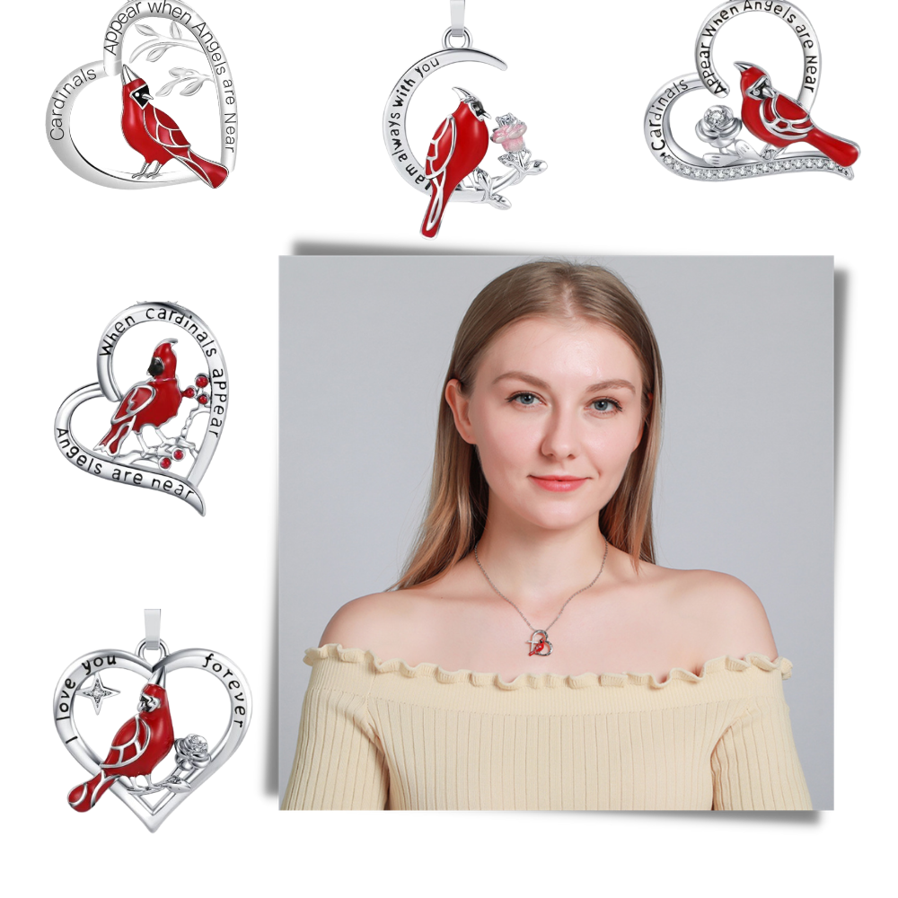 Halsband med kardinal  - Ozerty