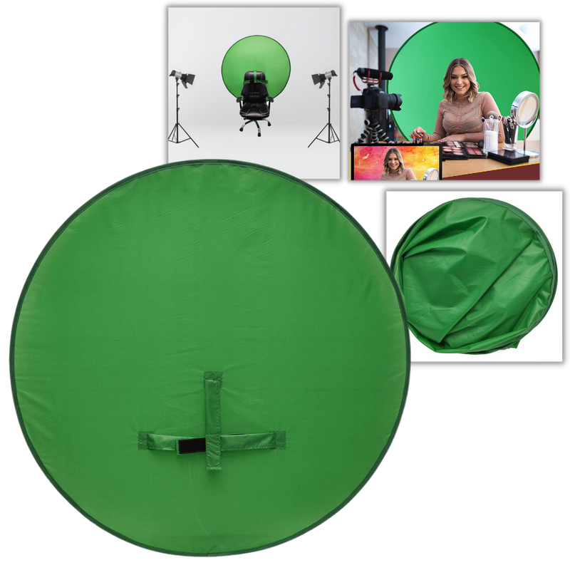 Hopfällbar grön skärm för stol - Ozerty