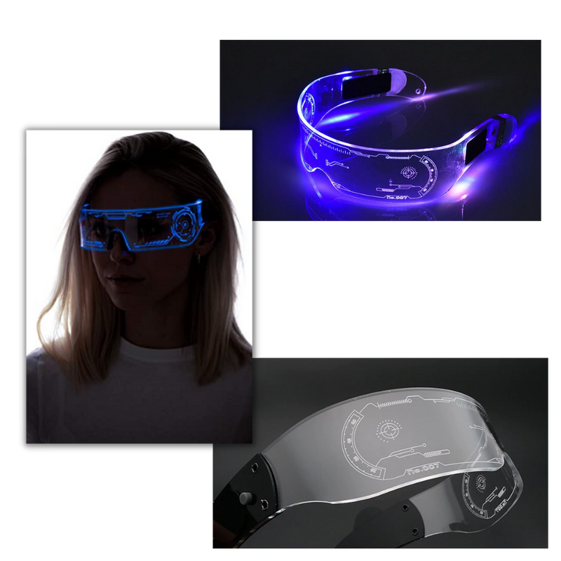 Lysande glasögon med färgglada LED-lampor - Ozerty