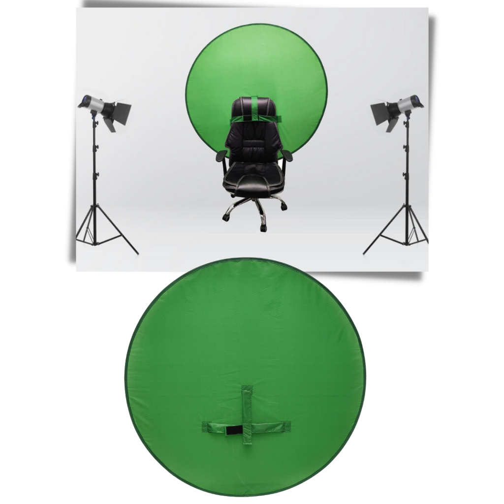 Hopfällbar grön skärm för stol - Ozerty