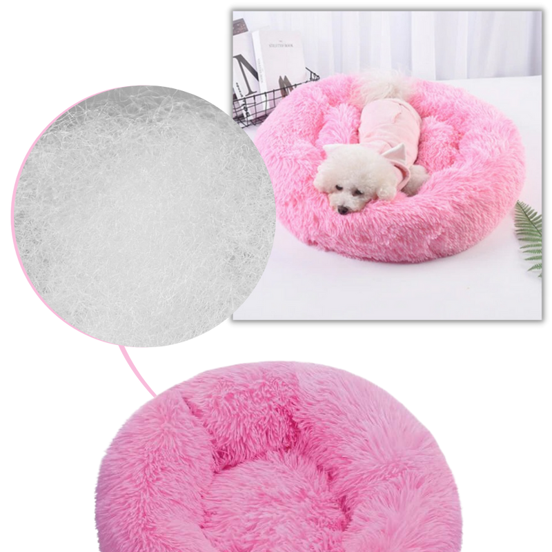 Fluffig Husdjur plyschsäng donut - Ozerty