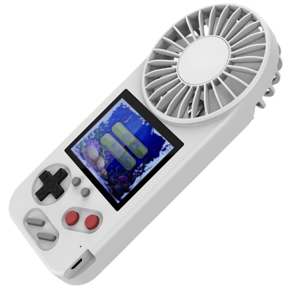 Handheld console with fan 