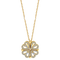 Hjärtformat halsband med fyra blad - Ozerty