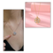 Hjärtformat halsband med fyra blad - Ozerty