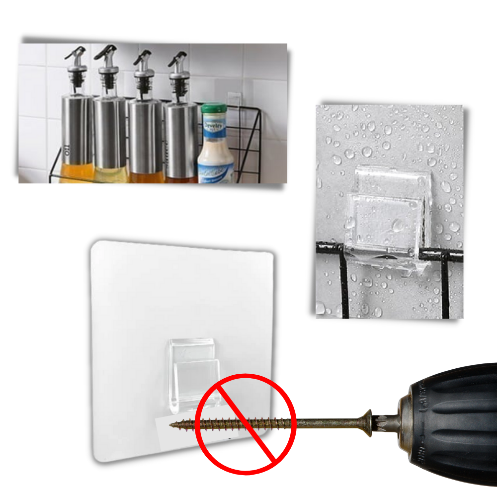 Paket med självhäftande väggkrokar - Ozerty
