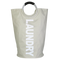 Vikbar tvättkorg med handtag
