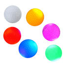 6 LED-lysande golfbollar