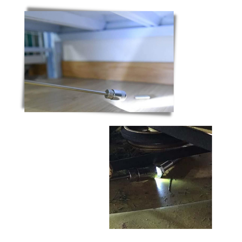 Utdragbar magnetisk plockare med LED-lampa - Ozerty