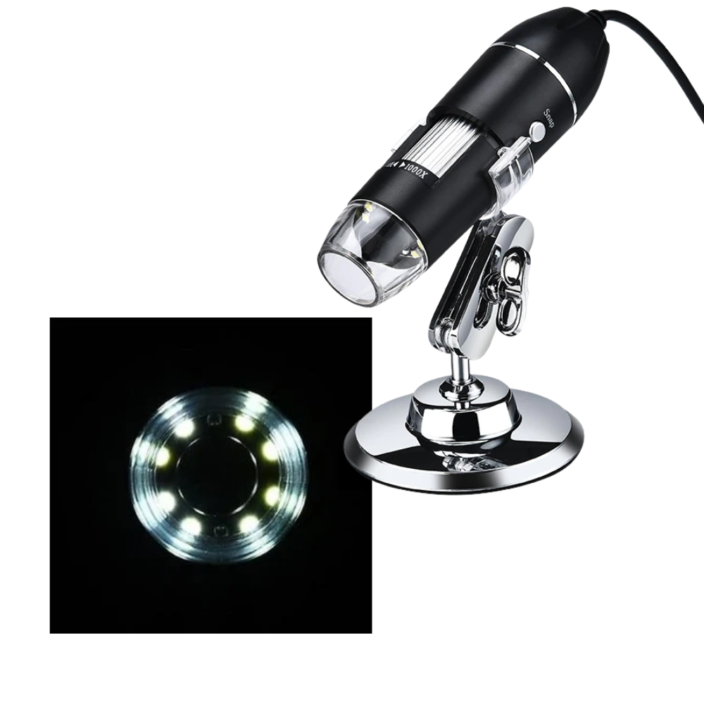 Digitalt USB-mikroskop med LED - Ozerty