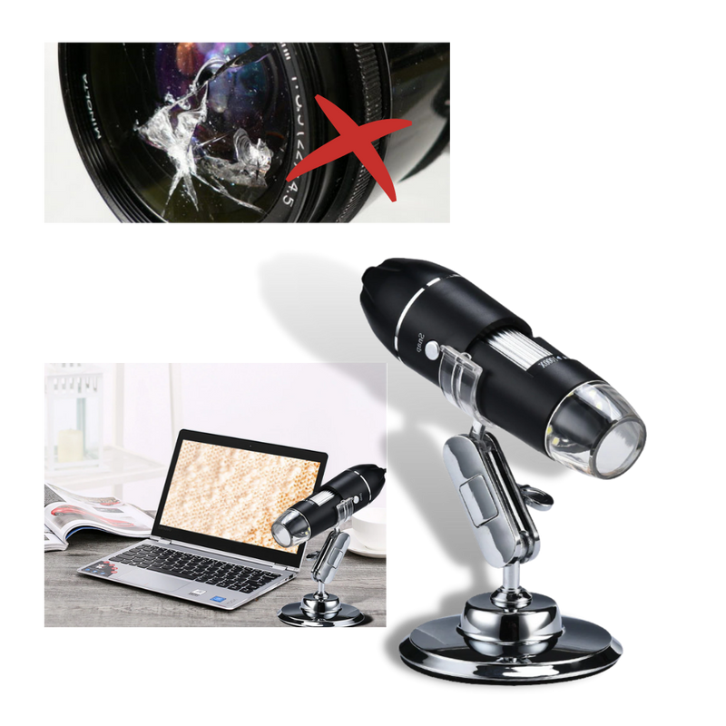 Digitalt USB-mikroskop med LED - Ozerty