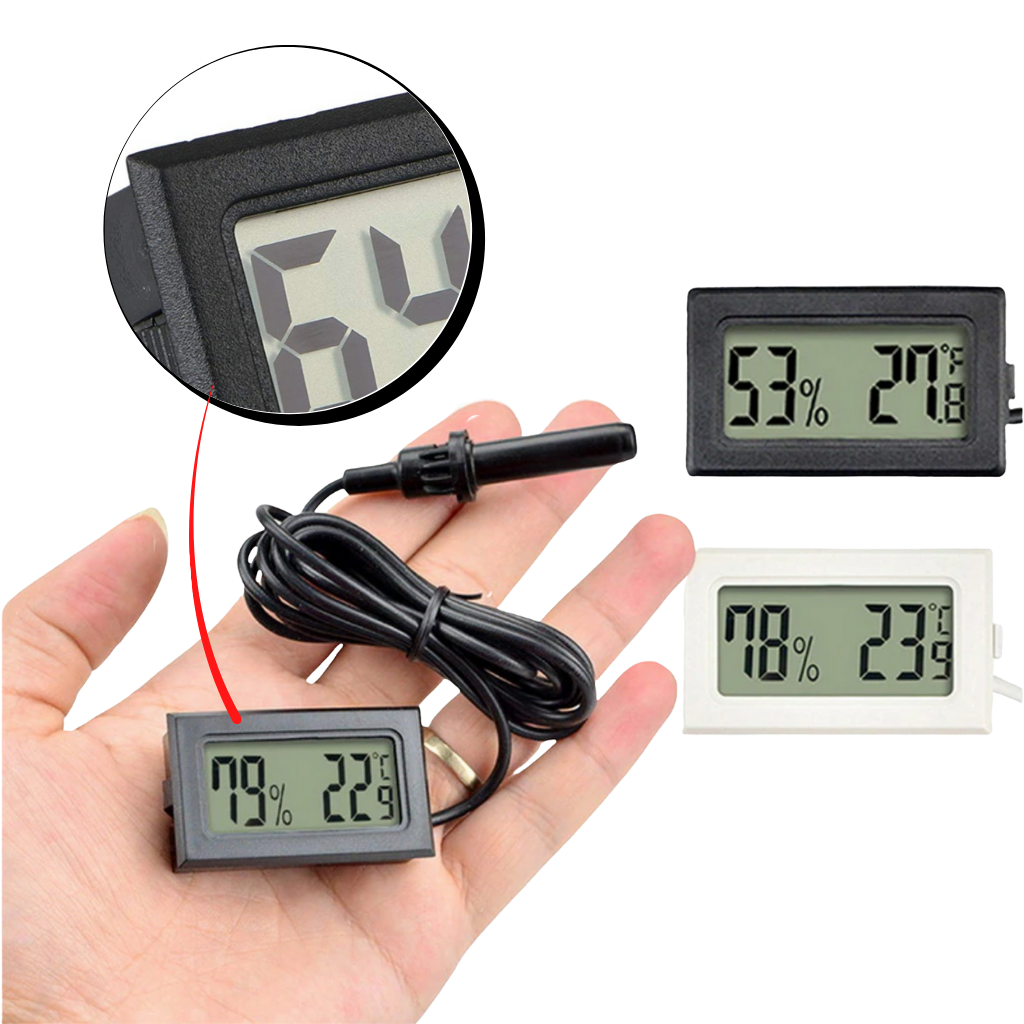 Mini digital LCD-hygrometer Termometer - Ozerty