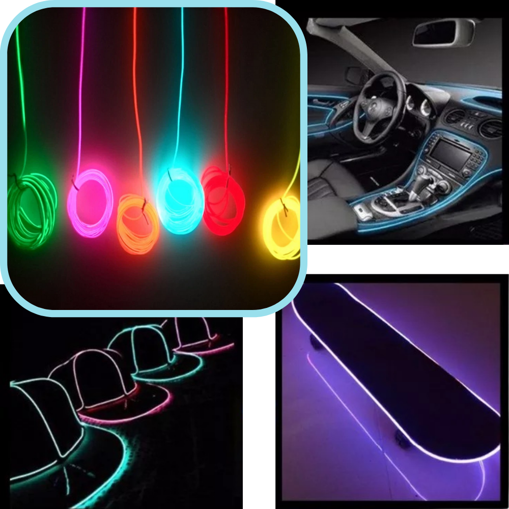 Färgglad neon LED-tråd - Ozerty