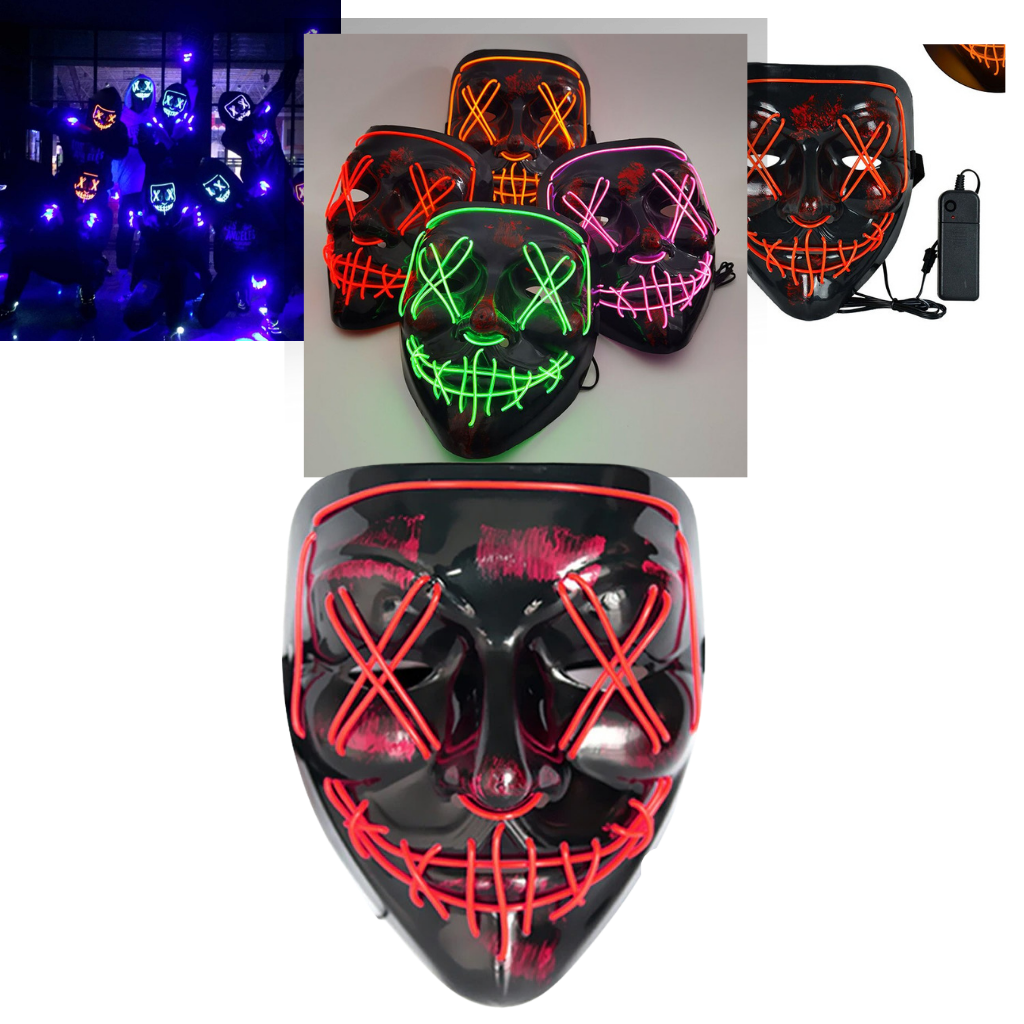 Neon LED-mask - Ozerty