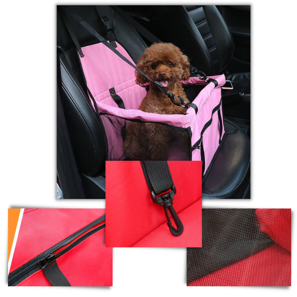 Bilstol för hund husdjur justerbar sits - Ozerty