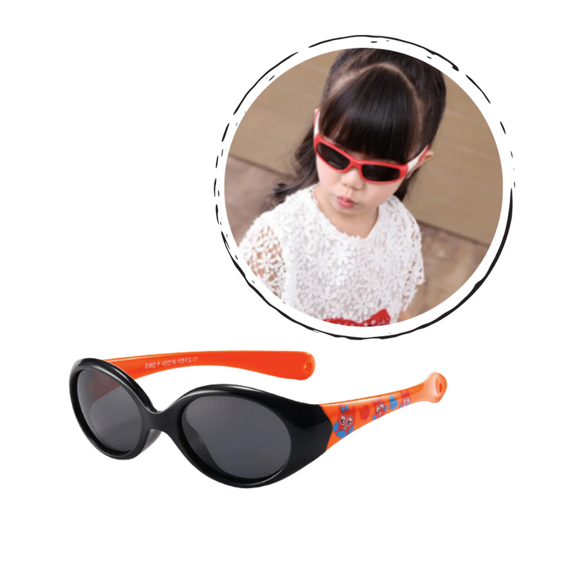 Polariserade solglasögon för barn med snöre för åldrarna 0 - 3 år  - Ozerty