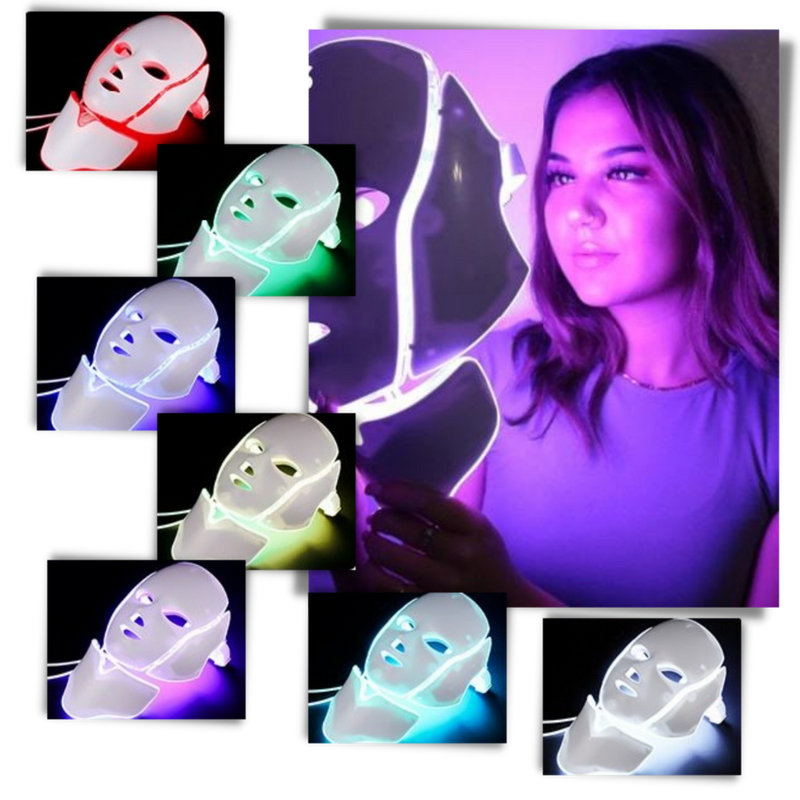 Professionell ansiktsmask med LED ljusterapi - Ozerty