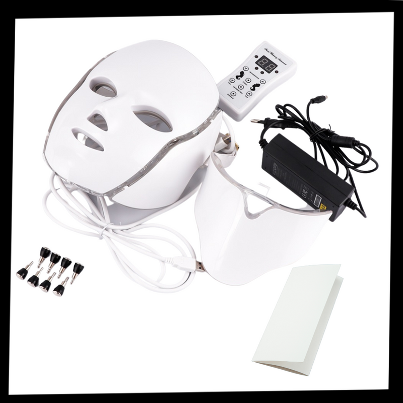 Professionell ansiktsmask med LED ljusterapi - Ozerty